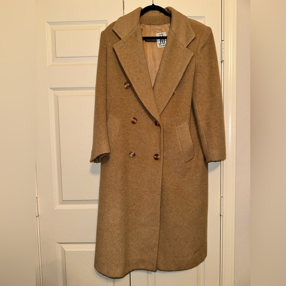 Wool long pea coat